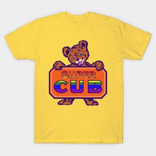 piper cub metal sign plate but super gay / super cub rainbow pride flag T-Shirt